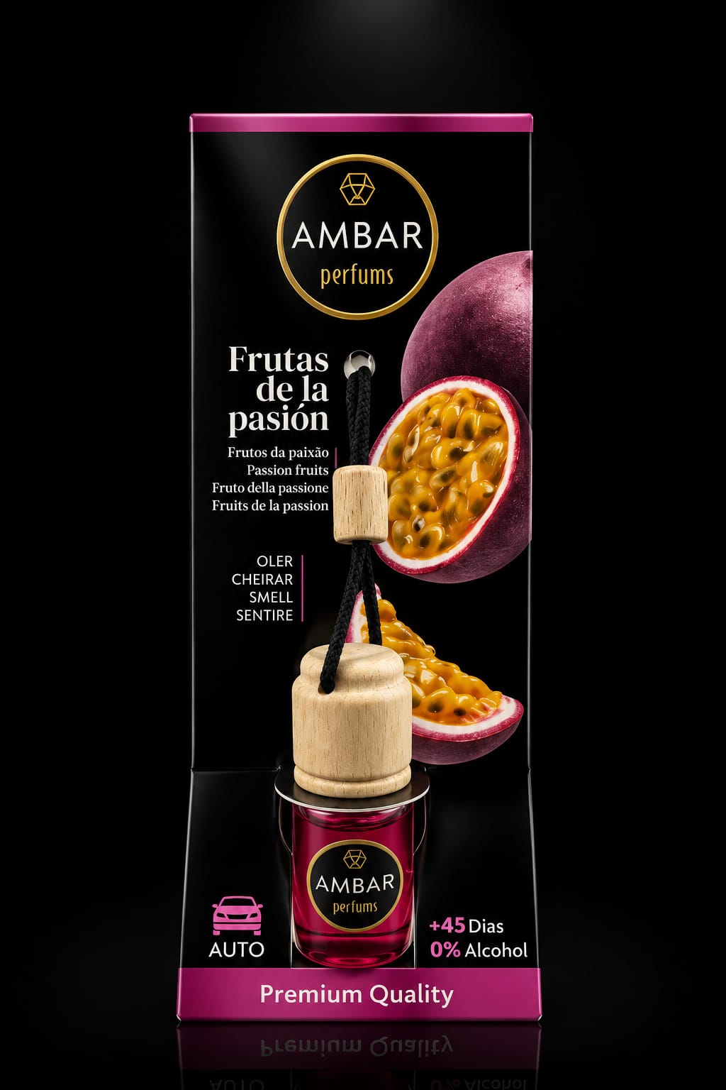 AMBAR perfums Marakuja - Odświeżacz powietrza do samochodu