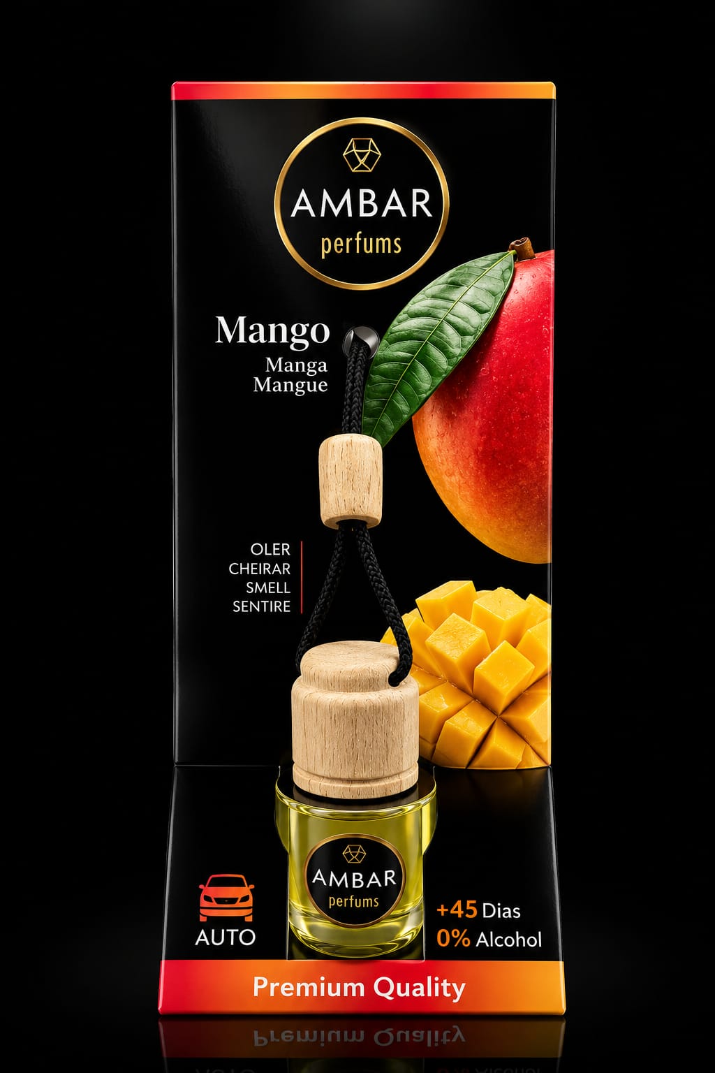 Mango - Odświeżacz powietrza do samochodu AMBAR - Produkt Hiszpański