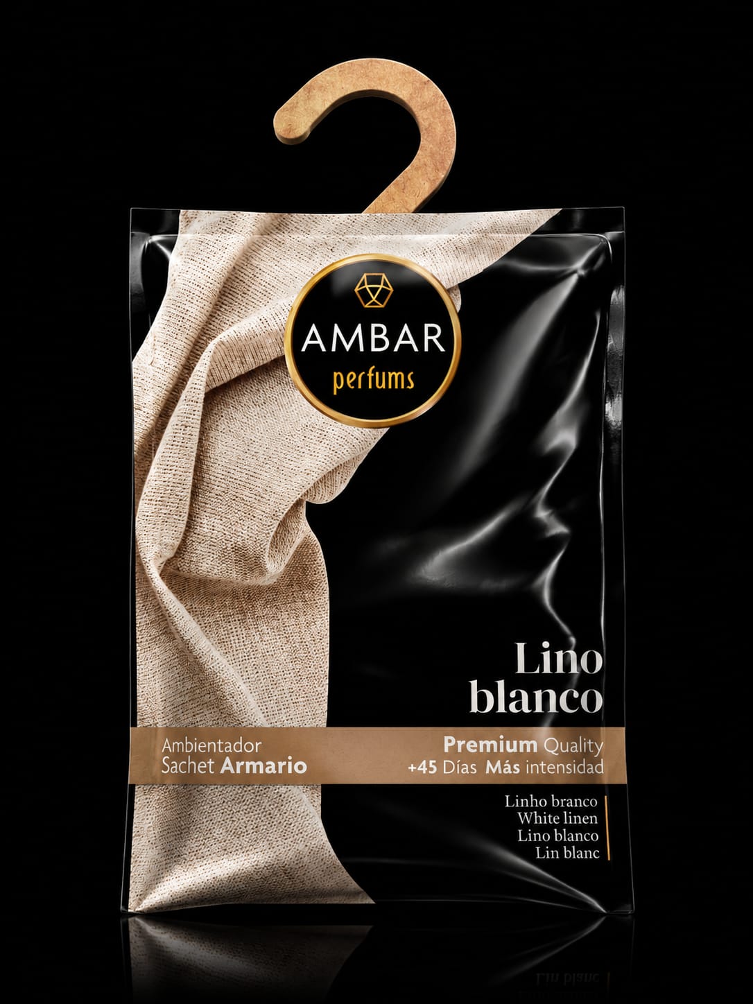AMBAR Perfums Lino Blanco – Zapach do Szafy i Garderoby 0% Alkoholu | Ponad 45 dni świeżości