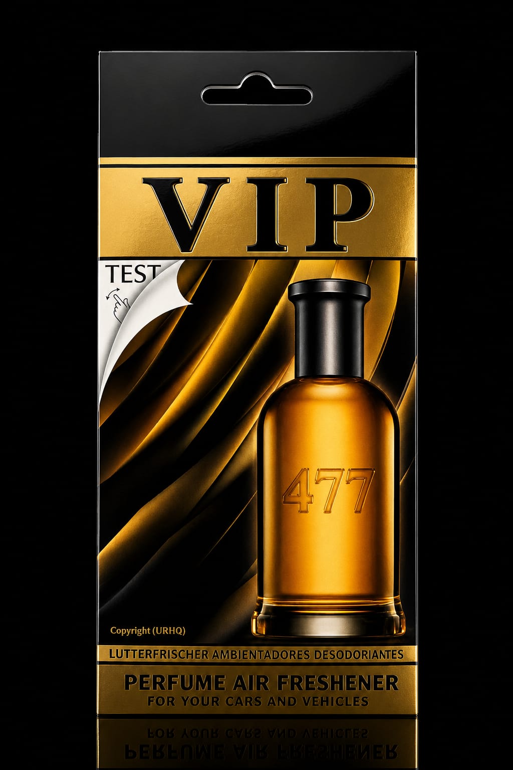 Zapach samochodowy VIP 477, męski (CARIBI)