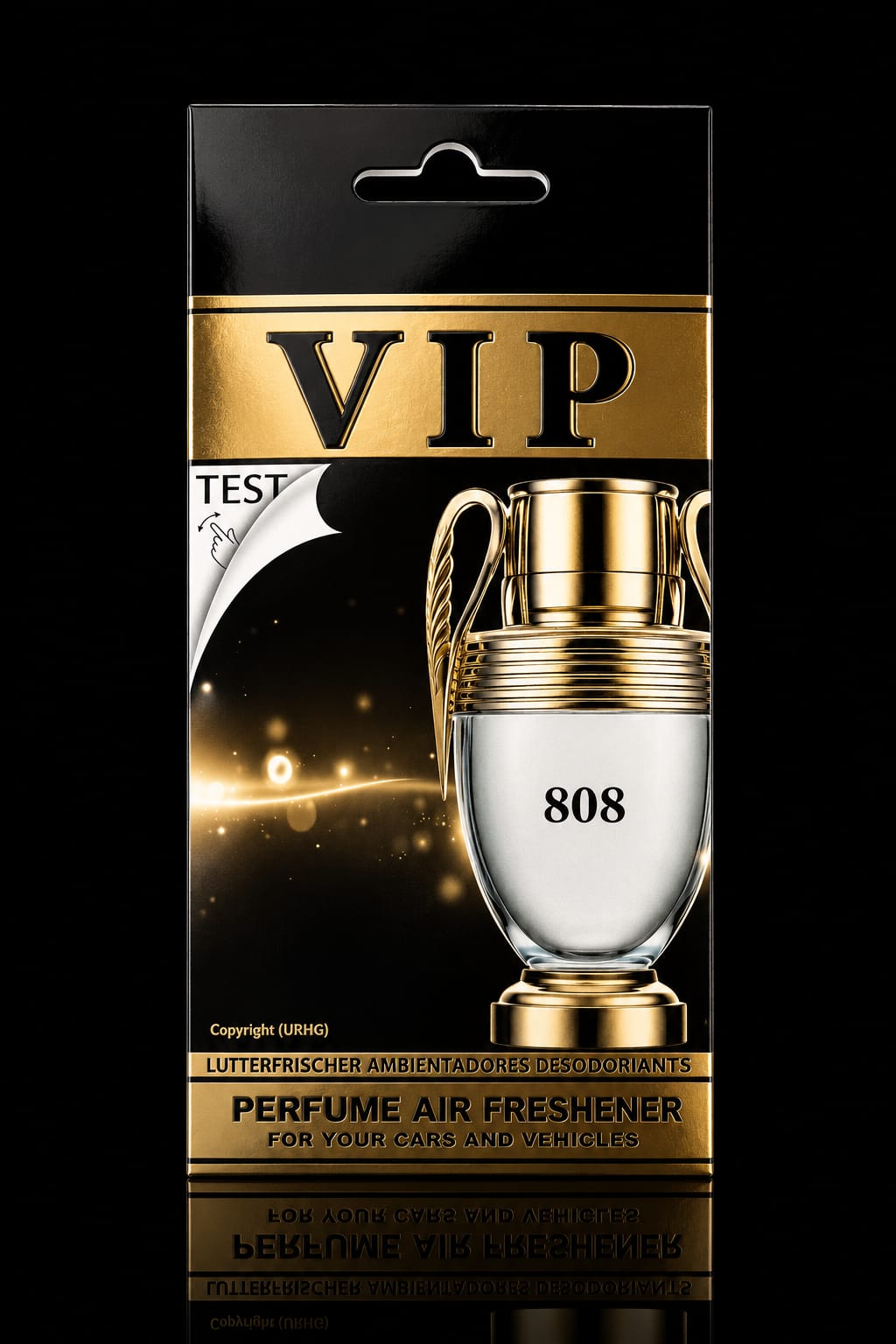 Zapach samochodowy VIP 808, męski (CARIBI)
