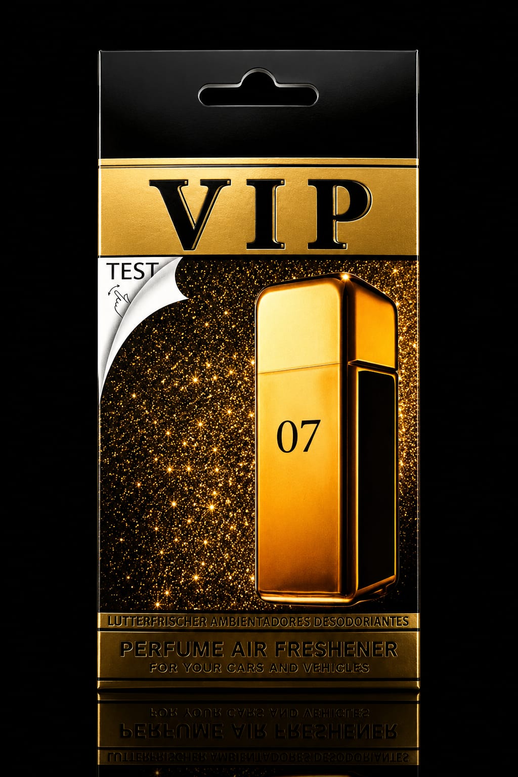 Zapach samochodowy VIP 007, męski (CARIBI)