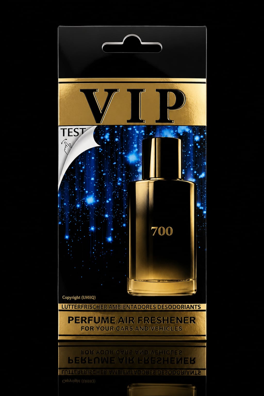 Zapach samochodowy VIP 700, męski (CARIBI)