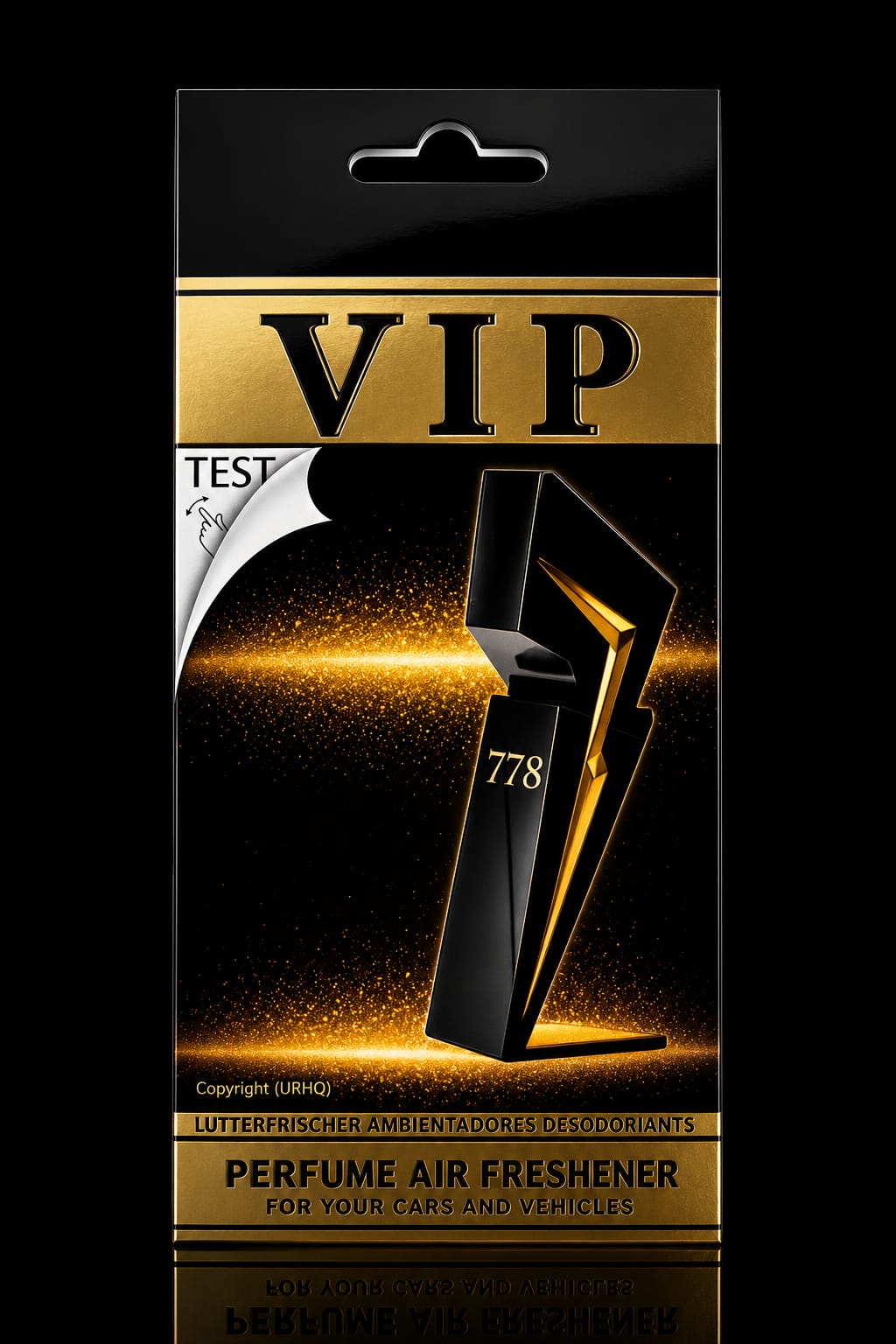 Zapach samochodowy VIP 778, męski (CARIBI)