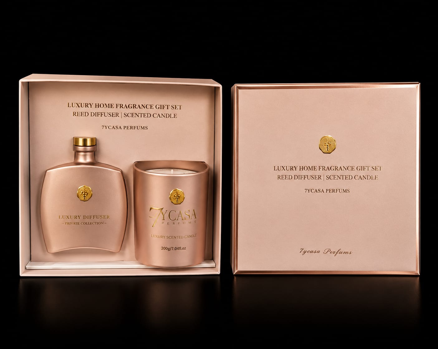 Zestaw Prezentowy LUXURY PERFUMS miss d Dyfuzor zapachowy +Świeca zapachowa